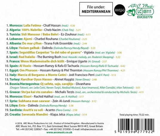Discover Music from the Mediterranean - CD Audio - 2