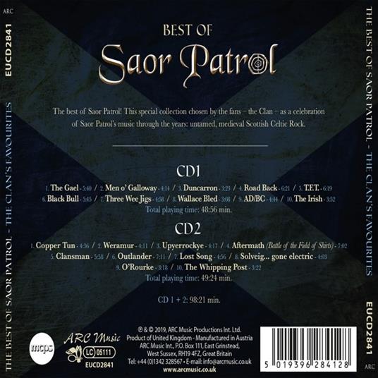 Best of Saor Patrol - CD Audio di Saor Patrol - 2