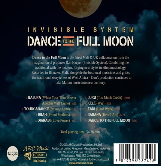 Dance to the Full Moon - CD Audio di Invisible System - 2