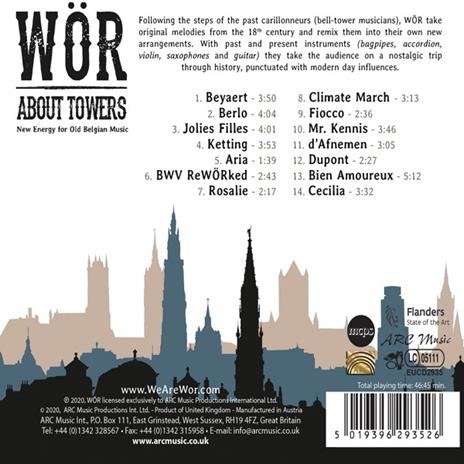 About Towers. New Energy for Old Belgian Music - CD Audio di Wör - 2