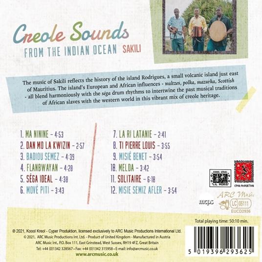 Creole Sounds from the Indian Ocean - CD Audio di Sakili - 2