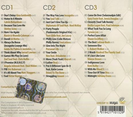 Luxury Soul 2015 - CD Audio - 2