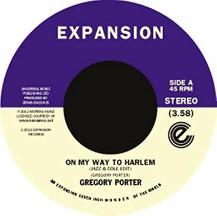 On My Way To Harlem - Vinile 7'' di Gregory Porter