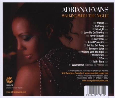 Walking with the Night - CD Audio di Adriana Evans - 2