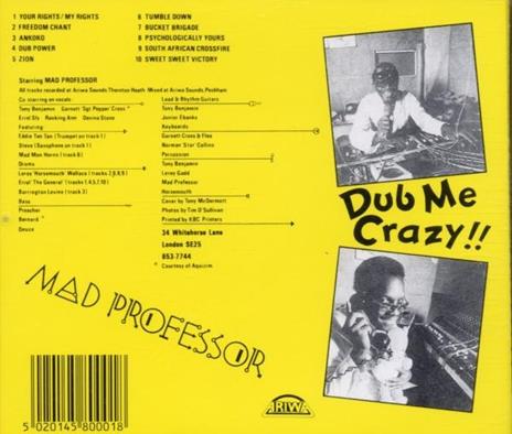 Dub Me Crazy - CD Audio di Mad Professor - 2