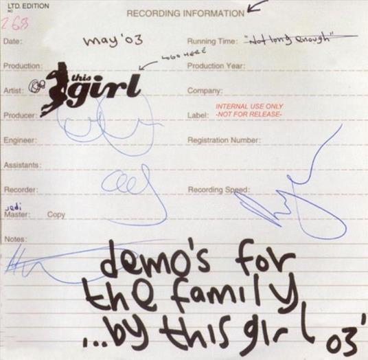 Demo's for the Family - CD Audio Singolo di This Girl