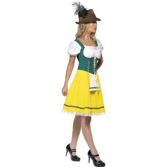 Costume Bavarese Dirndl Giallo Oktoberfest Donna L