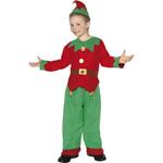 Costume Elfo di Babbo Natale Bambino Small 4-6 Anni 115 cm a 128 cm