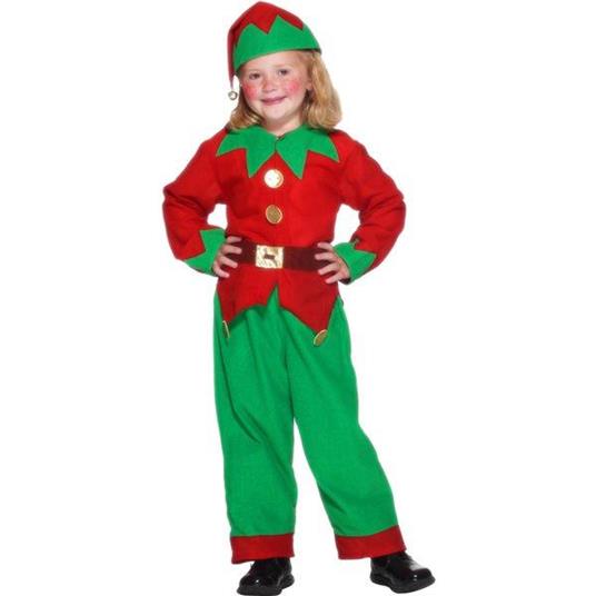 Costume Elfo di Babbo Natale Bambino Small 4-6 Anni 115 cm a 128 cm - 9