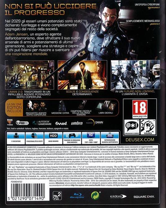 Deus Ex: Mankind Divided Day One Edition - PS4 - 3