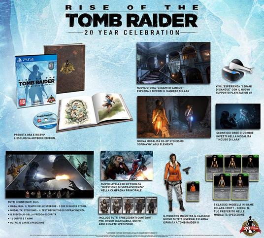 Rise of the Tomb Raider: 20 Year Celebration con Artbook - PS4 - 5