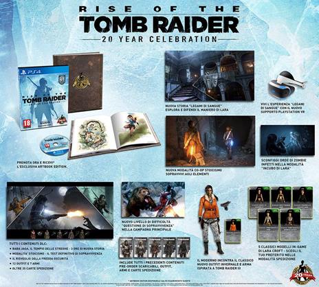 Rise of the Tomb Raider: 20 Year Celebration con Artbook - PS4 - 6