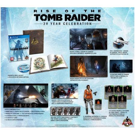 Rise of the Tomb Raider: 20 Year Celebration con Artbook - PS4 - 2