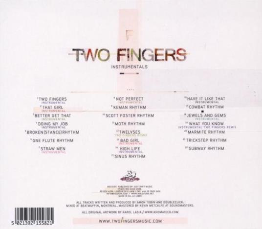Instrumentals - CD Audio di Two Fingers - 2