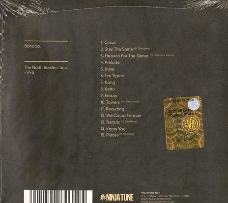 The North Borders Tour. Live. - CD Audio di Bonobo - 2