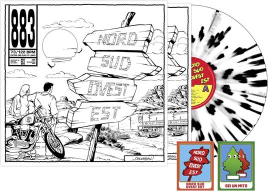 Nord Sud Ovest Est (Original Version 1993 - Vinile 180 gr. Splatter + 2 Figurine Speciali) - Vinile LP di 883