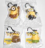 Minions Movie Set 4 PVC 3D Clip-ons Dave Stuart Tim