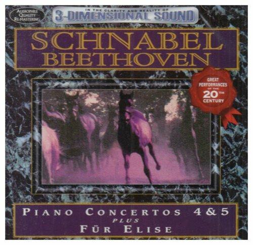 Concerti per Pianoforte n.4, n.5 - per Elisa - CD Audio di Ludwig van Beethoven,Artur Schnabel