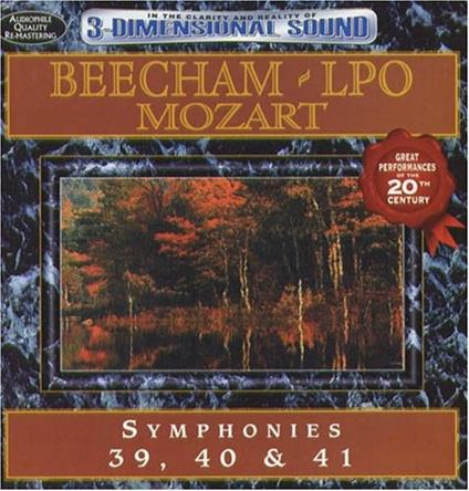 Sinfonie n.39, n.40, n.41 - CD Audio di Wolfgang Amadeus Mozart,Sir Thomas Beecham,London Philharmonic Orchestra