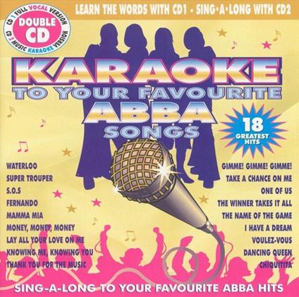 Karaoke: Abba Songs - CD Audio