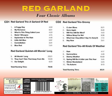 Four Classic Albums - CD Audio di Red Garland - 2