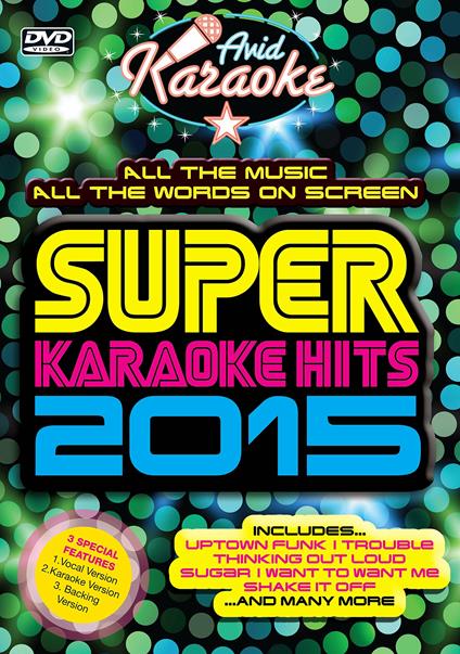 Super Karaoke Hits 2015 (DVD) - DVD