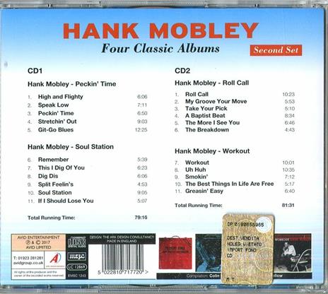 Four Classic Albums - CD Audio di Hank Mobley - 2