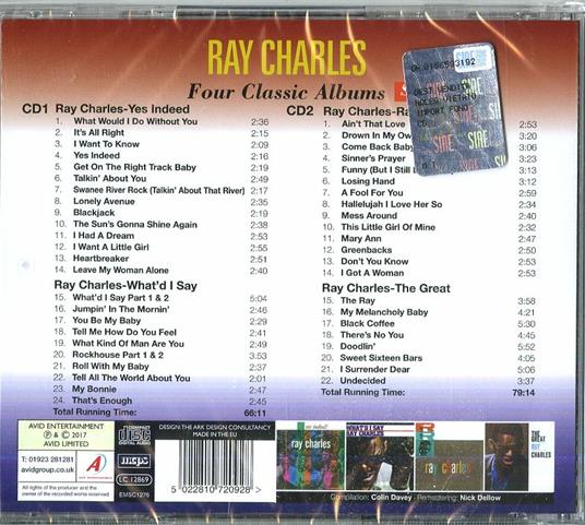 Four Classic Albums - CD Audio di Ray Charles - 2
