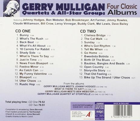 Four Classic Albums. Third Set - CD Audio di Gerry Mulligan - 2