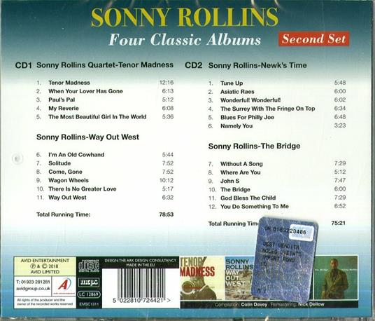 Four Classic Albums. Second Set - CD Audio di Sonny Rollins - 2