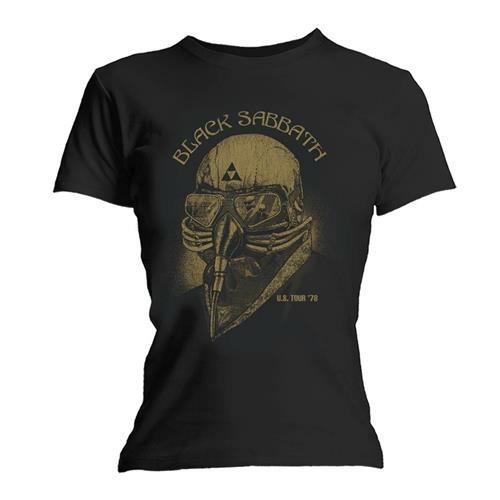 T-Shirt Donna Black Sabbath. Us Tour 78