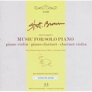 Music for Solo Piano - CD Audio di Steven Brown