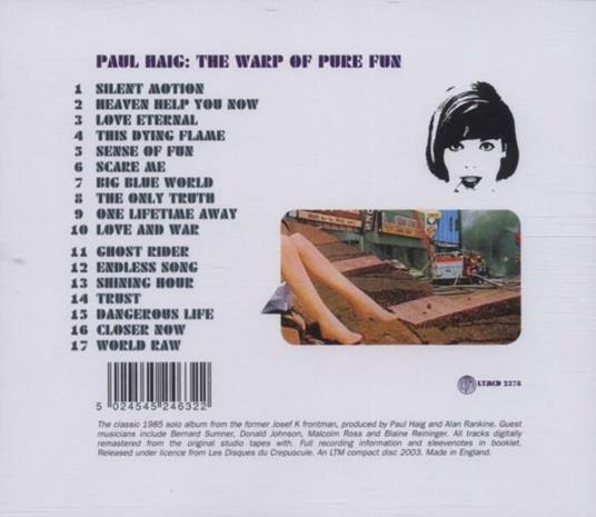 Warp of Pure Fun. Singles - CD Audio di Paul Haig - 2