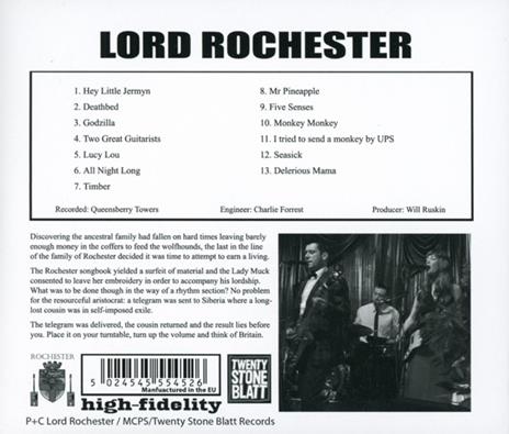 Hey! - CD Audio di Lord Rochester - 2