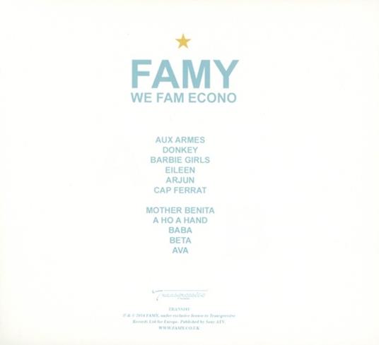 We Fam Econo - CD Audio di Famy - 2