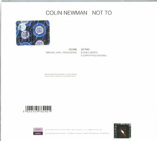 Not to - CD Audio di Colin Newman - 2