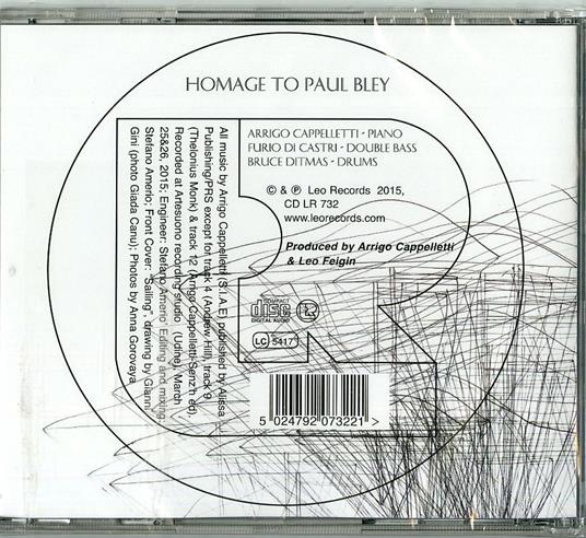 Homage to Paul Bley - CD Audio di Furio Di Castri,Arrigo Cappelletti - 2
