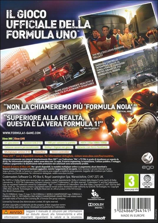 Codemasters Formula 1 2010, Xbox 360 ITA - 15