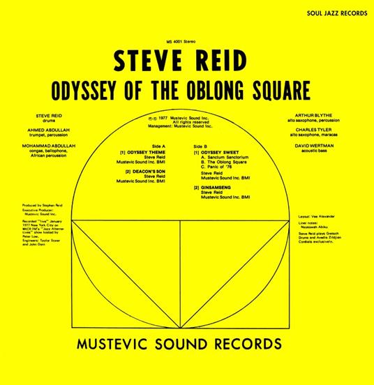 Odyssey Of The Oblong Square (Gold Coloured Vinyl) - Vinile LP di Steve Reid