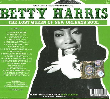 Lost Queen of New Orleans Soul - CD Audio di Betty Harris - 2
