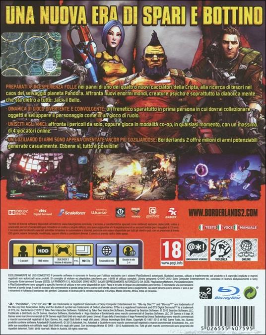 Borderlands 2 - Ps3 Playstation 3 Italiano Completo - 8