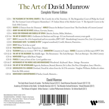 The Complete Warner Edition - CD Audio di David Munrow - 2