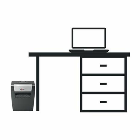 Rexel Momentum X308 distruggi documenti Taglio a particelle Nero, Grigio - 5