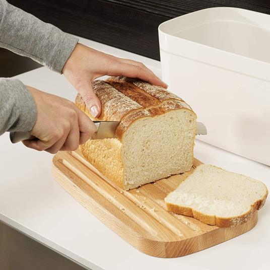 Joseph Joseph Bread Bin contenitore per pane Rettangolare Bianco Bamboo,  Plastica - Joseph Joseph - Idee regalo