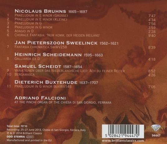 Opere per organo - CD Audio di Nikolaus Bruhns - 2