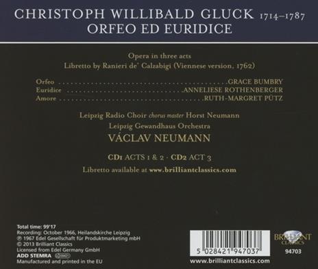 Orfeo ed Euridice - CD Audio di Christoph Willibald Gluck - 2