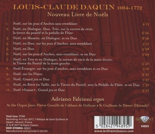 Nuovo libro di Natale op.2 - CD Audio di Adriano Falcioni,Louis Claude Daquin - 2