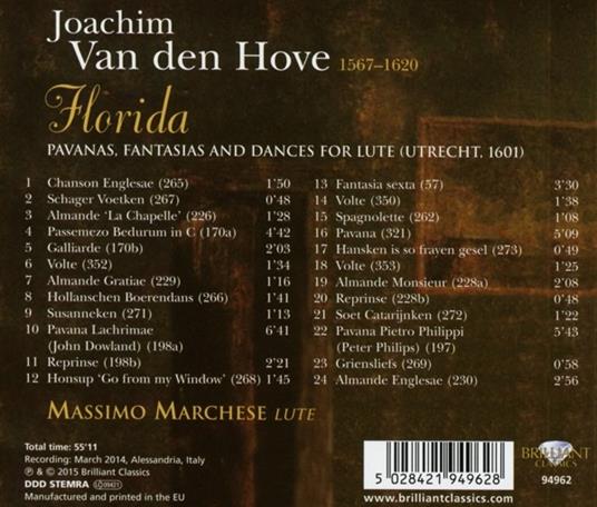 Florida - CD Audio di Joachim Van den Hove - 2