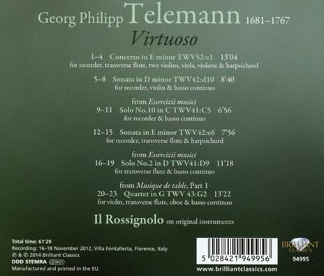 Virtuoso - CD Audio di Georg Philipp Telemann - 2