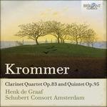 Quartetto con clarinetto op.83 - Quintetto op.95 - CD Audio di Franztisek Vincenc Krommer